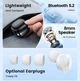 Бездротові навушники Toocki TWS Bluetooth 5.2 Сенсорне керування Black (6936842000110) - зображення 4
