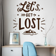 Інтер'єрні наклейки на стіну Let's get lost 97х102см туризм гори мотиватор Happy Pocket Коричневий матовий (HP-089M-800M) - зображення 3