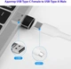Адаптер переходник Dynamode USB Type-C Female на USB Type-A Male OTG (DM-AD-USB-CA) - изображение 6