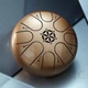 Глюкофон 5" (13см) 8 нот Hluru TCT8-5 Champagne Titanium Steel Tongue Drum - изображение 4
