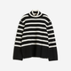 Свитер женский H&M 061169363 XL Черный/Белый (6666000312686) - изображение 6