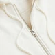Толстовка на молнии с капюшоном женская H&M 060984902_white XL Белая (6666000318091) - изображение 6