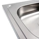 Мойка кухонная из нержавеющей стали Platinum 4050 (0,4/120 мм) - изображение 4
