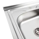 Кухонная мойка из нержавеющей стали Platinum 8060 L ДЕКОР (0,7/160 мм) - изображение 4