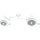 Світильник хірургічний стельовий двокупольний LED Medik MK-D700/500ZF (MK-D700/500ZF) - изображение 1