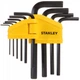 Набор Шестигранников (1,5, 2, 2,5, 3, 4, 5, 5,5, 6, 8, 10 мм) 10 шт STANLEY (0-69-253) - изображение 2