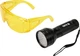 Ультрафиолетовый Фонарик YATO TORCH UV 51 LED с Очками Для Обнаружения Утечек и Проверке Банкнот (08581) - изображение 1