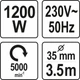Вибратор Для Бетона 1200 Вт YATO® YT-82600 - изображение 3