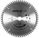 Пильный Диск по ПВХ Ø 185 х 20 х 2.5 мм, 60 зубьев YATO (YT-60627) - изображение 3