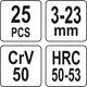 Вывертыши Сломанных Болтов (М3-М23) Набор 25 шт YATO (YT-06034) - изображение 3