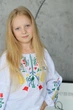 Вышиванка для девочки Piccolo 158 см Колокольчики Белый - изображение 5