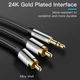 Кабель Vention AUX 3.5 mm M - 2xRCA M, 8 m, Black (BCFBK) - изображение 4