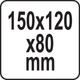 Кэшбокс Для Денег с Ключом 150 х 120 х 80 мм (78620) - изображение 4