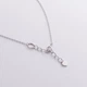 Серебряное колье - галстук "Шарик" 908-01360 Онікс 43 - зображення 3
