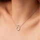 Серебряное колье "Змея" 908-01392 Онікс 40 - изображение 2