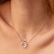 Серебряное колье "Змея" 908-01392 Онікс 40 - изображение 4