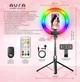 Комплект блоггера аккумуляторный Aura Blogger LED Pro-100 кольцевая светодиодная лампа Black (KBABLP100B) - изображение 2