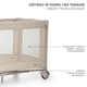 Манеж-ліжко Kinderkraft Joy 2 Beige, 5902533925124 - зображення 7