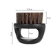 Щітка для бороди та фейду CS 604B барберська, Black, 1шт - зображення 2