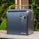 Портативный туристический стальной холодильник в ретро стиле 13 л. ESTI&ESTA CM-3200-B-MP черный автохолодильник - изображение 3