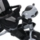Велосипед-коляска с родительской ручкой TURBO TRIKE MT 1007-8 поворотное сиденье, надувные колеса, Светло-серый - изображение 3