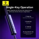 Навушники провідні з мікрофоном Baseus Encok Cz11 Wired Earphones A00164300113-Z1 Hi-Fi Audio/Type-C Чорний (26601) - зображення 8