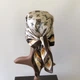 Жіноча хустка бандана шарф пов'язка на шию сумку голову Honey Fashion Accessories бежевий (12-171) - зображення 5