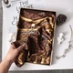 Жіноча хустка бандана шарф пов'язка на шию сумку голову Honey Fashion Accessories коричневий (12-175) - зображення 4
