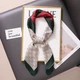 Жіноча хустка бандана шарф пов'язка на шию сумку голову Honey Fashion Accessories бежевий (12-174) - зображення 4