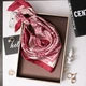 Женский платок бандана шарф повязка на шею сумку голову Honey Fashion Accessories красный (12-177) - изображение 3