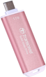 Dysk SSD Transcend ESD300 1TB USB 3.1 Gen 2 Type-C 3D NAND Pink (TS1TESD300P) Zewnętrzny - obraz 3