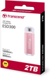 Dysk SSD Transcend ESD300 2TB USB 3.1 Gen 2 Type-C 3D NAND Pink (TS2TESD300P) Zewnętrzny - obraz 5