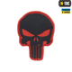 Нашивка M-Tac Punisher PVC Red/Black - зображення 1