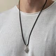 Серебряный мощевик "Господь Вседержитель. Казанская икона Божией Матери" с чернением 132475 Онікс - изображение 2