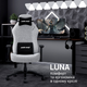 Кресло игровое Anda Seat Luna Size L Grey Fabric (AD18-44-G-F) - изображение 9