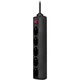 Сетевой фильтр удлинитель Power filtr 1.8м Defender ES 5 розеток с выключателем Black (994840) - изображение 2
