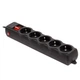 Мережевий фільтр подовжувач Power filtr 1.8м Gembird SPG5-G-6B-PRO 5 розеток 16A 1мм2 Black - зображення 3