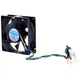 Вентилятор кулер для корпуса Chieftec 80мм 4PIN PWM Шариковый Black (LKMTR_800817) - изображение 4