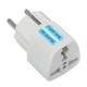 Переходник питания S0469 220В с ENG USA Euro China на евро розетки White - изображение 2