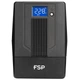 Источник бесперебойного питания ИБП FSP iFP-600 600ВА/360Вт USB LCD 2хSchuko AVR Black (PPF3602700) - изображение 1
