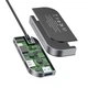 Док-станция хаб Baseus USB3.1 Type-C to HDMI USB 3.0x3 TF SD Type C PD 3.5mm Dark Grey (CAHUB-WJ0G) - изображение 5