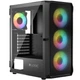 Корпус для компьютера LogicConcept PORTOS MESH+GLASS ARGB fans 4x120mm без БП ATX Black (AT-PORTOS-10-0000000-0002) - изображение 5
