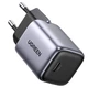 Зарядное устройство адаптер Ugreen CD319 1xUSB 30W Gan Type-C PD Nexode Mini Grey (90666) - изображение 3