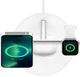 Зарядний пристрій бездротовий 3в1 MagSafe iPhone/Watch/AirPods Fast charger Pad, білий Belkin 000331230 - зображення 9
