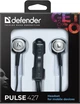 Проводные наушники с микрофоном Defender Pulse 427 jack 3,5 Black - изображение 2