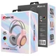 Проводные игровые наушники с микрофоном XTRIKE ME GH-515P USB+3.5мм RGB Pink-Grey - изображение 5