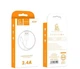 Кабель Denmen D22V USB 2.4 A 1 м 2 шт. Білий (D22V-WH) - зображення 4