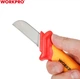 Нож строительный Workpro Pro Plus для снятия изоляции прямой диэлектрический 50x180 мм EN/IEC 60900 10000V (WP344004) - изображение 4