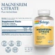 Цитрат магния, Solaray, Magnesium Citrate, 400 мг, 180 капсул - изображение 6