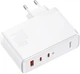 Сетевое зарядное устройство Baseus GaN5 Pro Fast Charger 2C+U 140W White w/Type-C to Type-C cable (CCGP100202) - изображение 3